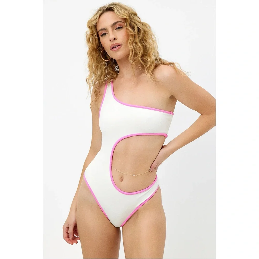 Frankie's Bikinis Cash Terry One Piece Swimsuit